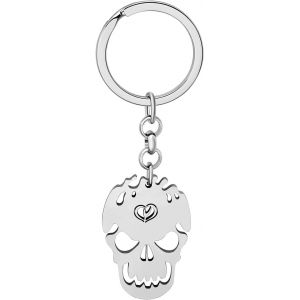 KAL-Porte-Clés Faucheuse Halloween Tête De Mort Skull Porte-Clés En Alliage De Zinc Porte-Monnaie Pour Femme Hommes Fille Cadeau - Neuf