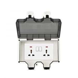Bouchons Muraux Extérieurs Étanches 13A/16A Eu Kr Alimentation Électrique Coréenne 110-250V Ip66 Anti-Poussière Eu Uk Un Fr.2Gang 6Pin. - Neuf
