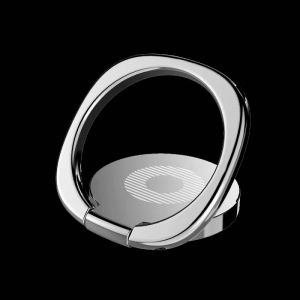 Mini Support De Bague De Doigt &Agrave; 360 Degr&eacute;s,Support De T&eacute;l&eacute;phone En M&eacute;tal,Support De Smartphone Pour T&eacute;l&eacute;phone Portable Xiaomi Huawei Iphone Sangsung-Silver- - Neuf