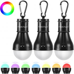 Eryi-Camping Tent Light, 3 Ampoule Rgb, Accessoires De Camping, Étanches, Portables, Adaptés Au Camping En Plein Air, À La Randonnée, Aux Réunions, Aux Situations D'urgence. [Classe Énergétique A] - Neuf