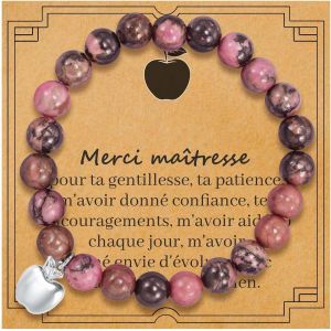 Teacher Gift, Teacher Bracelet, Teacher Gift, School Teacher Bracelet, End Of Year Teacher Gift, Graduation Gift, Teacher Christmas Gift - Neuf