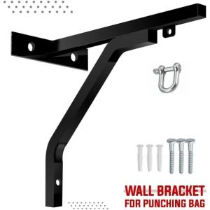 Support Mural Robuste De 45,7 Cm En Acier De Calibre 16 Avec Crochet Pivotant En D Pouvant Supporter Jusqu'&agrave; 100 Kg De Support Mural Pour Entra&icirc;nement De Boxe, Mma, Kickboxing Et Muay Thai Avec - Neuf
