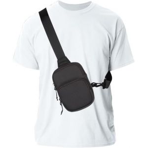 CHENG-Sac de Poitrine Homme, Petite Sacoche Bandoulière Telephone Portable Homme, 5.5""-7.2"" Grande Capacité Sac en Néoprène Sacs a Dos Porté Épaule Travers Imperméable Léger Sac Rétro Sac Bandoulière - Neuf