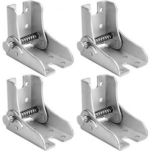 4 Pi&egrave;ces Pied De Table &agrave; Charni&egrave;re,Pied Lit Table d'Extension,Verrouillage Extension Table,Utilis&eacute; Pour &Eacute;tablis,Bureaux,Pieds Pliants,&Eacute;tag&egrave;res Murales Et Supports d'&Eacute;tag&egrave;res Pliantes - Neuf