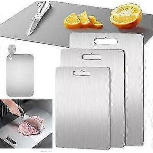 1 Pcs Planche À Découper En Titane Planche À Découper De Cuisine En Titane Double Face - Neuf