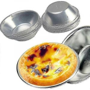 Moule &Agrave; Tarte Aux ?ufs,10 Pcs Moule &Agrave; Tarte Aux ?ufs &Eacute;paissi Moule &Agrave; G&acirc;teau Antiadh&eacute;sif R&eacute;utilisable P&acirc;te &Agrave; Tarte Aux ?ufs Pasteis De Nata Four Cuisson Moule &Agrave; Cr&egrave;me P&acirc;tissi&egrave;re Rond Mieux - Neuf