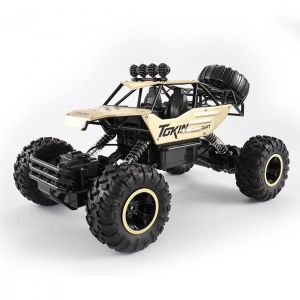Voiture Télécommandée Tout-Terrain 4x4 Enfant Puissante Et Robuste 37cm Verte Or YONIS - Neuf