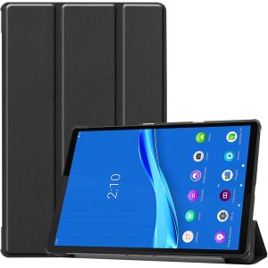 Coque Pour Lenovo Tab M10 Plus 10.3 Pouces, Fhd Modèle Tb-X606f, Tb-X606x En 2020, Tab K10 Modèle Tb-X6c6f, Housse Étui Case De Protection En Cuir Pu-Noir - Neuf