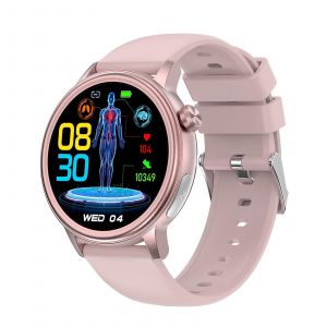 Montre Connect&eacute;e &Eacute;cran Couleur 1.39 Pouces Bluetooth Appels Ecg Rose Rose Yonis - Neuf