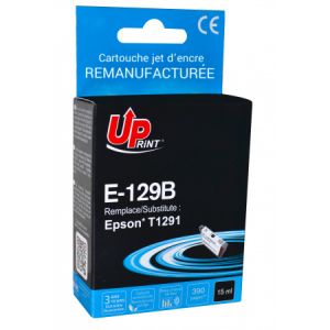 Epson 129 - Epson T129 - T1291 Cartouche d'encre noire remanufactur&eacute;e premium Epson 129 - Epson T129 - T1291 - C13T12914011 "Pomme" - Neuf