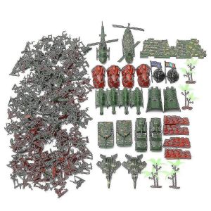 270pcs Mod&egrave;le Playset Jouet Soldats Arm&eacute;e Hommes Figures Accessoires Jouet - Neuf