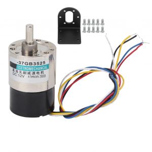 XYONG Moteur sans balais a vitesse reglable CW/CCW DC12 V avec support pour instrument de mesure XD-37GB 3525 500 tr/min - Neuf