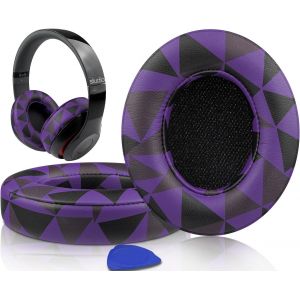 KAL-Coussinets D'Oreille, Oreillettes De Remplacement Pour Beats Studio 3 Et Studio 2 Casque Circum-Aural, Cache-Oreilles Couverts En Cuir Protéine, Supression De Bruit Mousse À Mémoire - Neuf