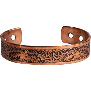 Eryi-Bracelet En Cuivre Pur Pour Homme Et Femme Kada En Cuivre Avec Étui En Velours Et Boîte Cadeau - Neuf