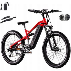 V&eacute;lo &Eacute;lectrique Puluma Ph001, 1000w, Batterie Amovible Samsung 48v20ah, Vitesse Maximale 45km/H, Autonomie 180km, Freins Hydrauliques - Rouge - Neuf