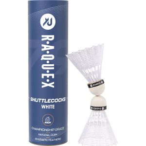Volants De Badminton En Plumes De Nylon Tube De 6 Volants En Li&egrave;ge Naturel-Trois Options De Vitesse-Volants Blancs Ou Jaunes &iquest;Volants De Badminton Durables Pour L'int&eacute;rieur Et L'ext&eacute;rieur.[B1539] - Neuf