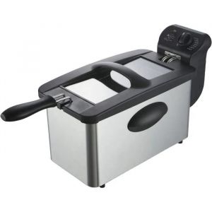 Continental Edison CERFR3IN2 - Friteuse - 3 litres - 2000 Watt - noir/inox - Neuf