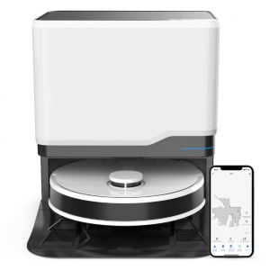 PSX30Max Robot Vacuum Cleaner Laser navigation for powerful suction, 4-in-1 vacuuming, Wi-Fi + APP connection, 10,000pa 5200mAh, 180-minute battery life, SUS + HEPA filter, automatic cleaning and - Neuf