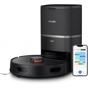 Aspirateur robot laveur 5000 Pa autonomie 180 min noir - Neuf