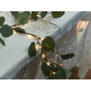 Guirlande Lumineuse En Eucalyptus De 1,8 M, &Agrave; Piles Avec Minuterie - Neuf