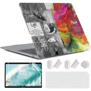 Coque pour MacBook Air 13 Pouces M1 A2337 A2179 A1932, [UV Printing] Plastique Case Rigide Étui Housse de Protection pour 2020 2019 2018 Air 13,3 Retina avec Touch ID, Cerveau Créatif 1 - Neuf