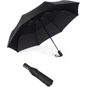 meimie-1 Pièce Parapluie Pliant,8 Os Protection Uv À L'Extérieur,Parasol De Valise,Parapluie Pliant Compact Pour Les Femmes Et Les Enfants En Voyage Avec Fermeture À Bouton-Poussoir - Neuf