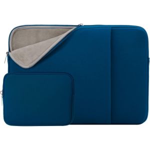 Housse pour Ordinateur Portable 11 Pouces &Eacute;tui &agrave; Doublure Souple avec Pochette pour Accessoires, Compatible avec MacBook Air 11,6 Pouces, Notebook Chromebook Tablette 11 Pouces(Bleu Marin) - Neuf