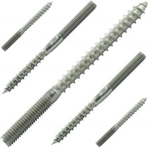 CHECARZHN--NO1-Lot De 5 Vis À Double Filetage M12 X 140 Mm - En Acier Inoxydable Va A2 V2A - Neuf