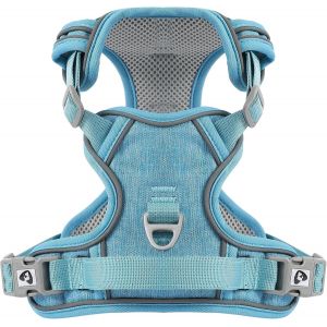 Eryi-Harnais Anti Traction Pour Chien, Harnais Chiot Chien Réfléchissant Réglable Avec Attache Devant, Arnet Harnais Pour Chien Moyen Et Grand, Bleu Clair, S - Neuf