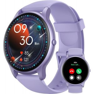 Montre Connect&eacute;e Femme Avec Appels Bluetooth, Montre Sport Avec 100+ Sportifs, &Eacute;tanche Ip68, Moniteur Sommeil, Fr&eacute;quence Cardiaque, Podom&egrave;tre, Smartwatch Pour Android & Ios, Sprod1, Violet - Neuf