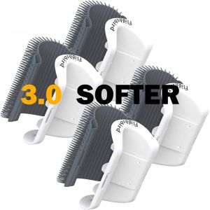 3.0 Plus Doux Auto Toiletteur Pour Chat Avec Herbe, Coin De Mur Brosse De Massage, Grattoir Mural, Self Groomer, Chat Adore Se Frotter T&ecirc;te Et Corps, 4 Paquet - Neuf