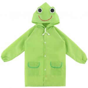 Hjlian Impermeable Pour Enfants, Motif Animal, Colore, Dessin Anime, Respectueux De L'environnement, Vetements De Pluie Pour Etudiants, Vert - Neuf