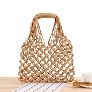Sac &agrave; main tiss&eacute; &agrave; la main, &eacute;l&eacute;gant, ajour&eacute;, fourre-tout, sac &agrave; bandouli&egrave;re, pour filles et femmes - Neuf