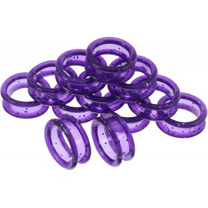 12pi&egrave;ces Anneaux De Silicone Pour Cisailles De Toilettage Lot De Couleurs Pour Animaux Et Coiffure Accessoires Ergonomiques Et Confort Optimal Lors Du Toilettage - Neuf