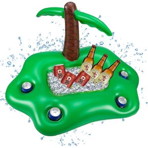 KAL-Porte Gobelet Gonflable Piscine,Gonflable Palmier,Porte-Boissons Gonflables,Bar Flottant Piscine,Piscine Gonflable,Adapté Pour Piscine ¿D'Été Les Rassemblements Les Vacances, La Baignade - Neuf