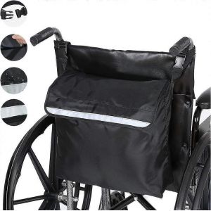 Perfect Bag Sac De Rangement Pour Fauteuil Roulant En Tissu Oxford Imperm&eacute;able Pour Fauteuil Roulant Avec Bandes R&eacute;fl&eacute;chissantes Pour - Neuf