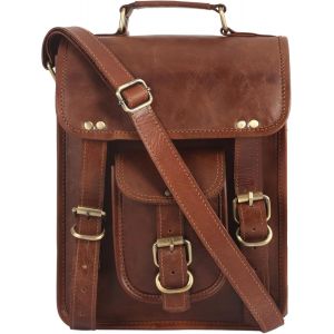 Loc-Petit Sac À Bandoulière De 30,5 Cm-Marron-Vintage-Pour Homme Et Femme,Marron,10X3.5X12 Inches - Neuf