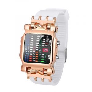 Exquis Montre &Eacute;lectronique Saint Valentin Cadeau Pour Petit Ami Binaire Led Montre - Neuf