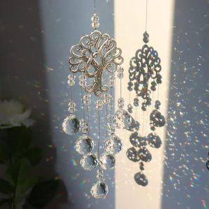 MEVRONISSHOP-D&eacute;corations &agrave; suspendre en cristal, arbre de vie, attrape-soleil, prisme en cristal pour la maison, le jardin, les cadeaux pour m&egrave;re, enseignant, fille, femme - Neuf