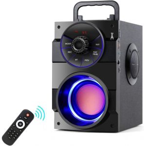 lbgwp60-Haut-Parleurs Bluetooth Portables Avec Caisson De Basses Riches Sans Fil Pour Intérieur/Extérieur, Haut-Parleurs Puissants, Pr En Charge De La Télécommande Radio Fm Pour Téléphone, - Neuf