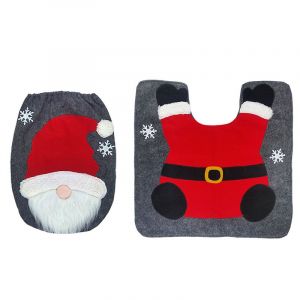 Fournitures de décoration de Noël 2023 gnome sans visage vieil homme ensemble de toilette salle de bain aménagement créatif habiller deux ensembles - Neuf