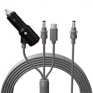 Pour mini 3 en 1 câble d'alimentation DC briquet prise & DC 2m - Neuf