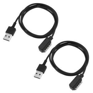 Wqd-Lot De 2 Câbles De Charge Usb À Connecteur Magnétique De 1 M Compatibles Avec La Montre Intelligente Suunto 9 Spartan Eon Core Ultra Hr 9 Bar D5 ¿ Noir - Neuf