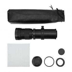 Objectif super teleobjectif 420-800 mm f/8,3-16 avec zoom manuel pour appareil photo reflex Olympus a monture OM - Neuf
