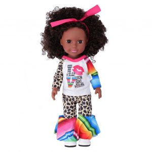 Poupees Africaines Realistes De 14 Pouces Avec Bandeau Pour Enfants, Jouet Pour Tout-Petits, Cadeau D'anniversaire - Neuf