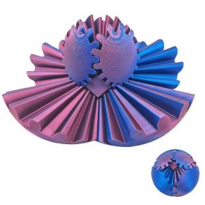 Boule d'engrenage imprimée en 3D,jouet cube,sphère d'engrenage,balle anti-stress,jouet de bureau,jouet d'engrenage pour le stress et l'anxiété relaxant - Neuf