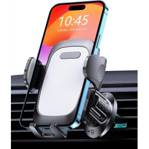 Support Téléphone Voiture, [Prise Ferme & Crochet Stable] 360° Réglable Porte Telephone Voiture À Grille D'aération, Accroche Voiture Telephone Compatible Avec Iphone 16 Et Smartphones 4¿ À 7¿ - Neuf