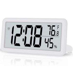 R&eacute;veil num&eacute;rique,horloge de bureau,horloge &eacute;lectronique LCD &agrave; piles,d&eacute;corations pour chambre &agrave; coucher et cuisine - Neuf