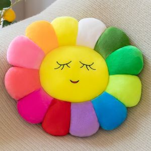 Housse De Coussin De Sol En Forme De Tournesol Pour Enfants, 38 Cm, Douce, Pour Chaise, Canapé, Chambre De Fille Ou De Bébé, Décoration D'intérieur - Neuf