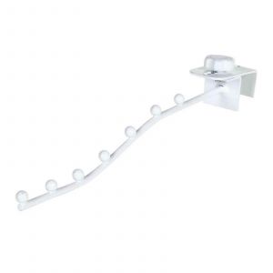 Crochets de cintres en metal reglables, gain de place, pour balcon ou dortoir, blancs, 30 cm - Neuf